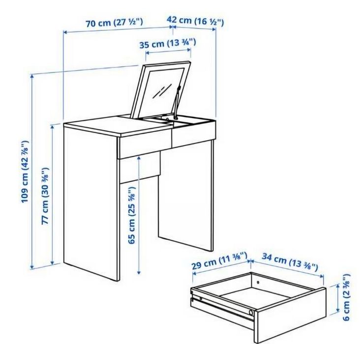 Toucador branco Ikea
