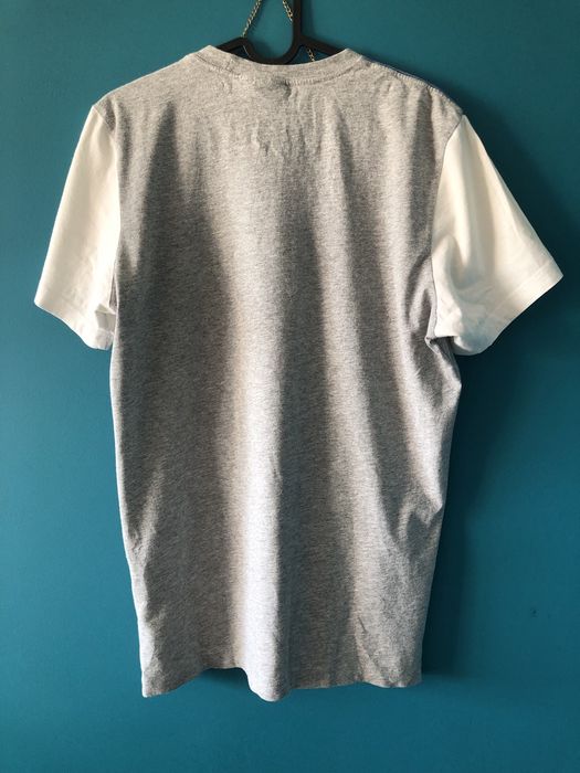 Koszulka t-shirt niebieski szary biały adidas