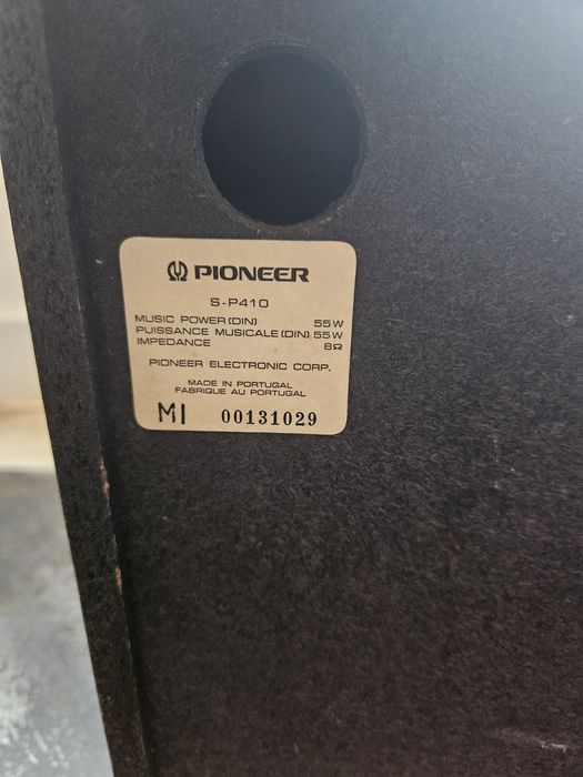 Colunas de som pioneer