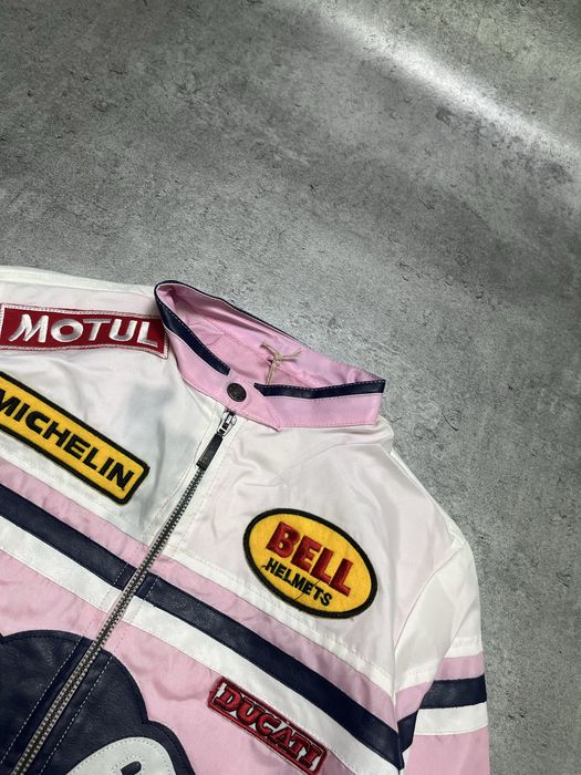 Różowa Kurtka red bull kurtka wyścigowa