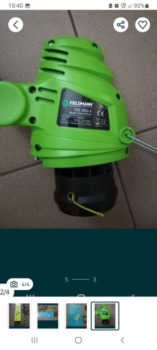 Elektryczna kosiarka do trawy