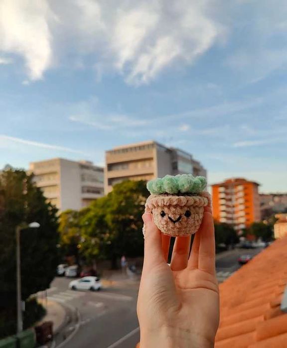 Hanging Plant Pot em Crochet | Amigurumi