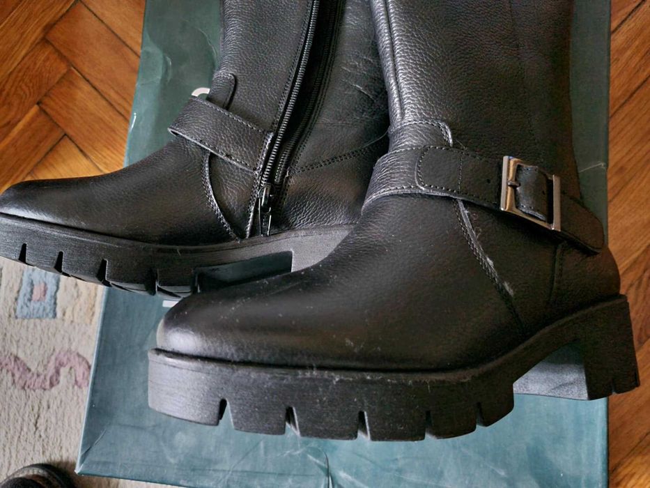 чоботи жіночі braska зимові натуральна шкіра хутро нові Браска сапоги