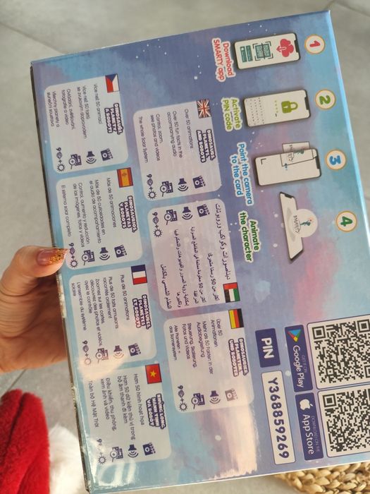 Interaktywne karty edukacyjne Smarty 4D dinozaury roboty planety