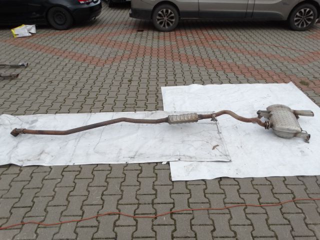 BMW 3 E90 E91 320i 318i 2.0L N46 Benzyna Tłumik Wydech Komplet Środkowy Końcowy Oryginał 7534135 7539583