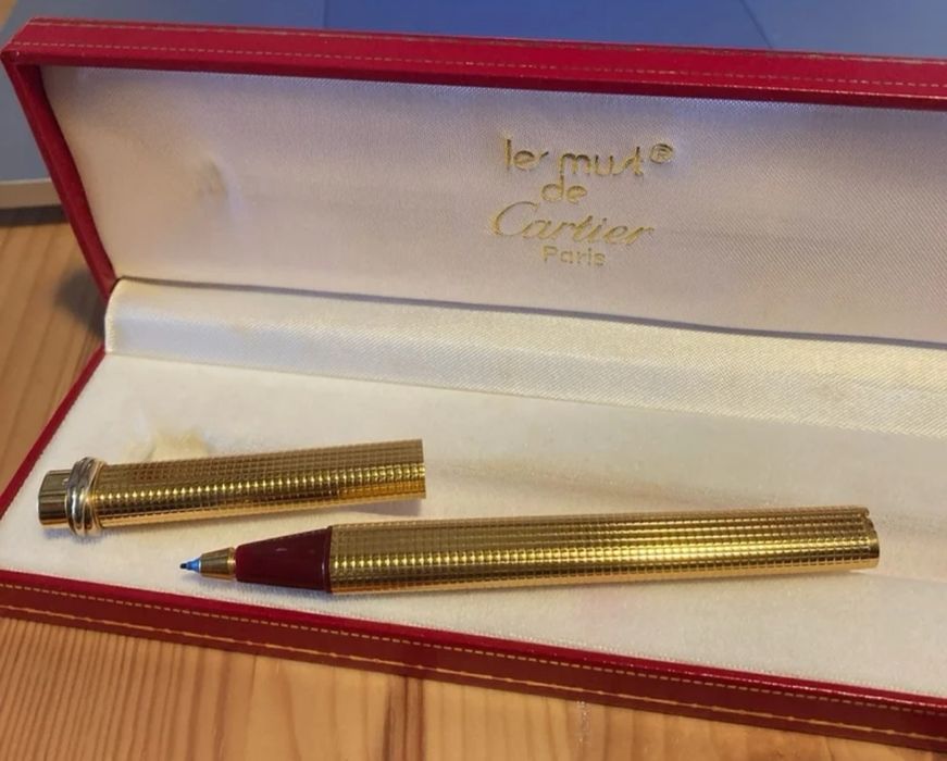 Caneta CARTIER VENDÔME Banho Ouro 24k  Spec.Edit.Les Must de Cartier