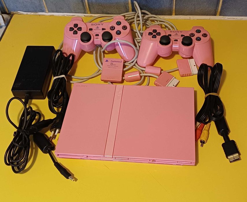 Konsola Playstation2 Slim Pink różowa SCPH-77004 w pełni sprawna
