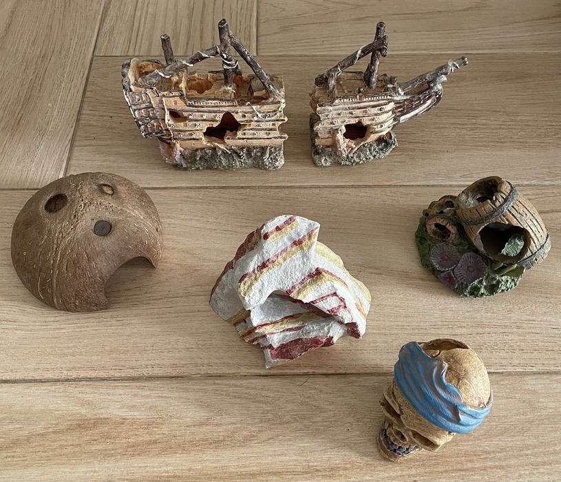 Aquário 20 Litros + 5 Decorações + 3 Comidas + (Extras de Oferta)