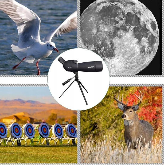 Svbony SV28 Teleskop obserwacyjny 25-75X70 z Adapterem