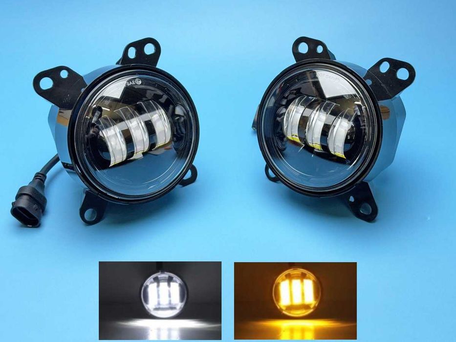 Противотуманные LED фары DAF XF105 CF65 CF75 CF85 LF45 LF55 бел+желтый