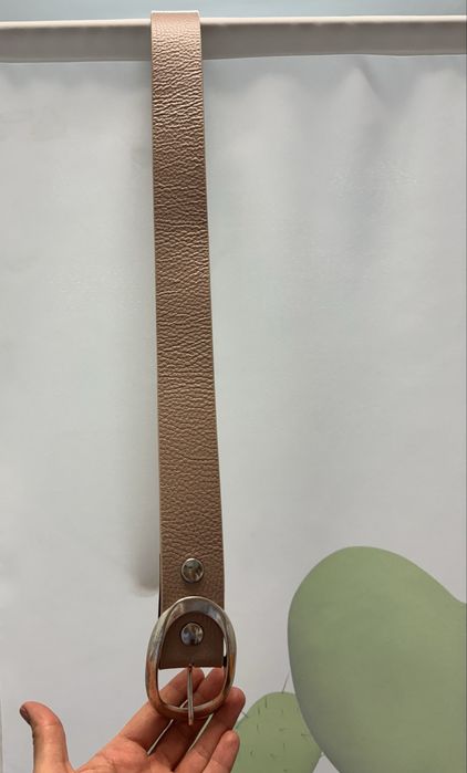 Pasek damski skórzany - długość 90 cm