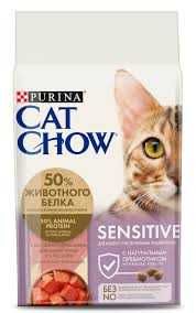 Cat Chow (Кэт Чау) Sensitive Salmon 15кг