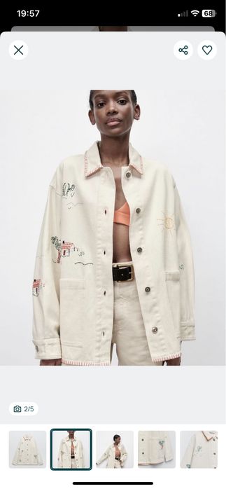 Сорочка zara з вишивкою