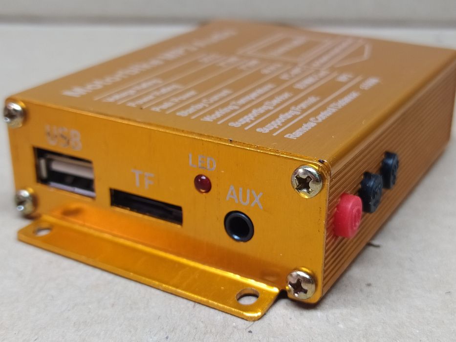 Колонки мото БЛЮТУЗ AUX/MP3/FM сигнализация