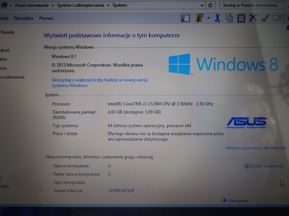 Laptop Asus K55V