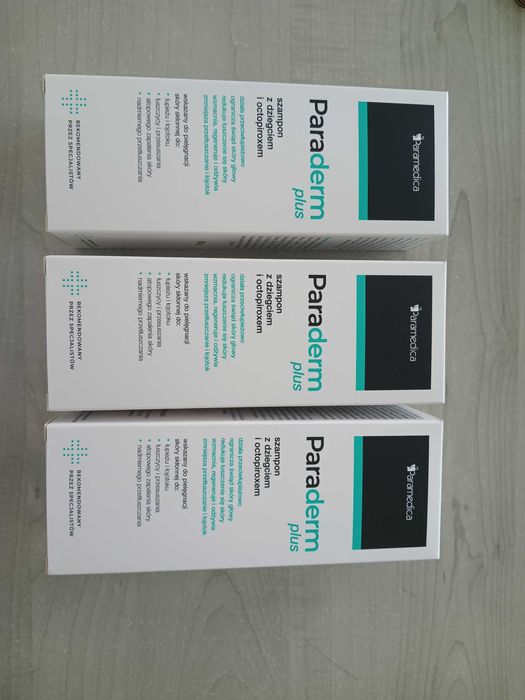 Paraderm Plus szampon przeciwłupieżowy 3 sztuki