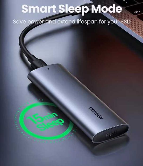 Диск ssd Micron 256 Gb +Зовнішній карман Ugreen якість