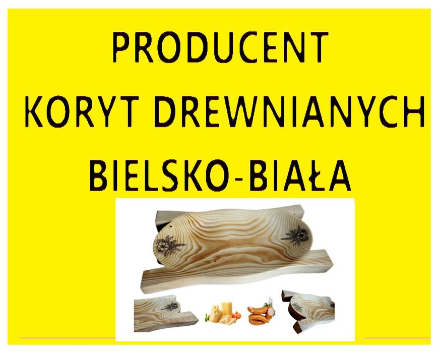 Drewniane KORYTO na Jedzenie Niecki Talerze Tacki do Cateringu Karczmy