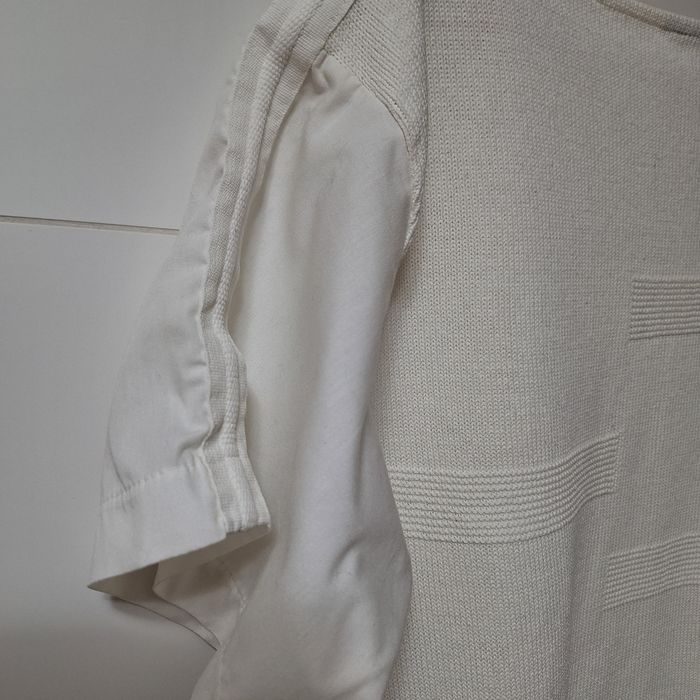 Dzianinowa, elegancka bluzeczka 55% bawełna made in Great Britain