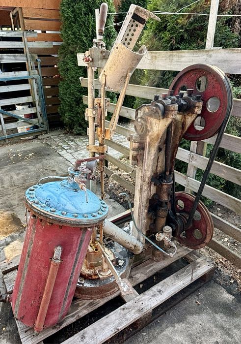 Maszyna do nabijania syfonow szklanych - Zestaw - Zabytek - Unikat