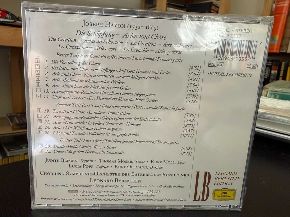 Haydn – The Creation: Arias & Choruses – Moser, Moll, Popp – Bernstein