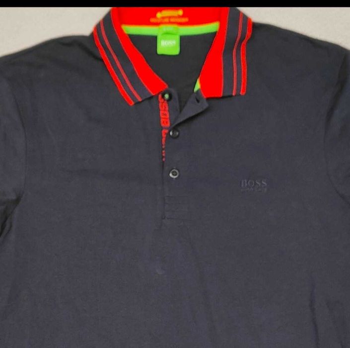 Wr) BOSS HUGO BOSS oryginalna koszulka polo długi rękaw Roz.XL
