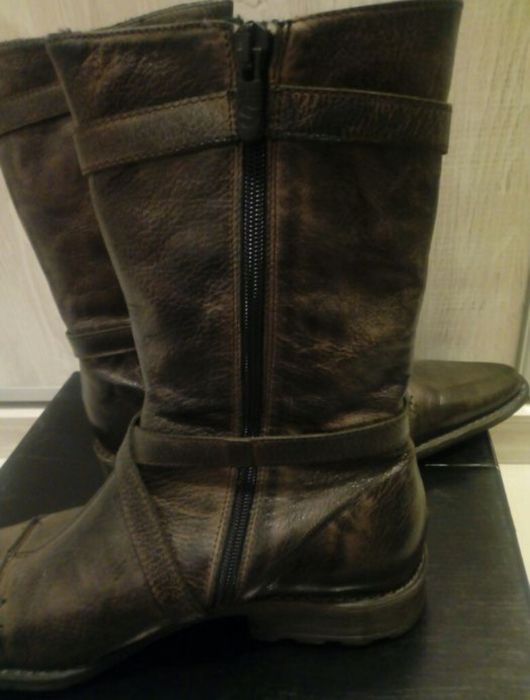 NOWE kozaki damskie-   skóra naturalna  rozmiar 39
