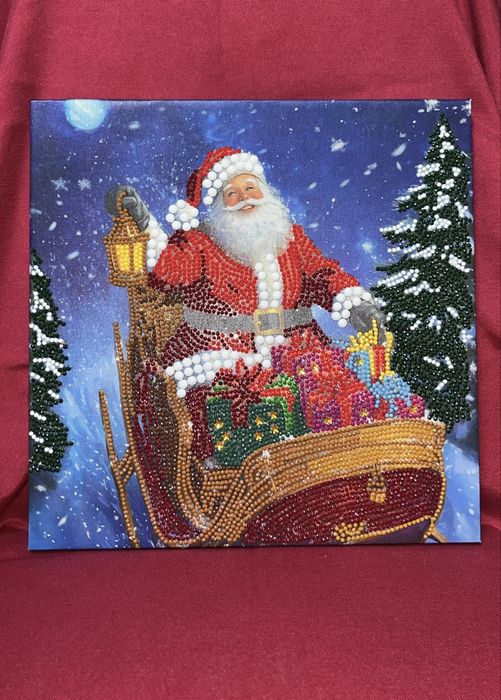 Quadro de Natal feito em Diamond