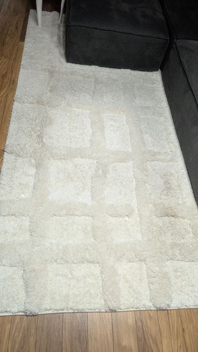 Dywan Westwing puszysty biały kremowy 290x200cm