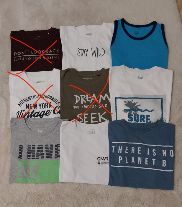 6xt-shirt chłopięcych r.152