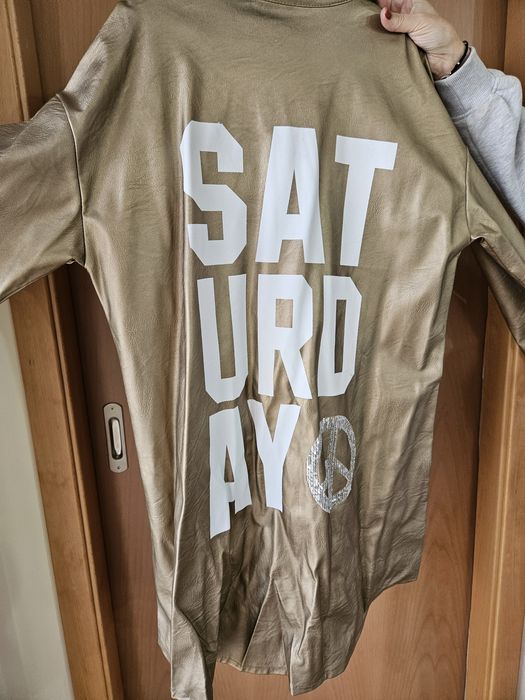 Casaco em material ecopele