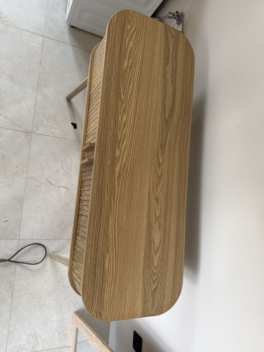 Toaletka/konsola i szafka nocna lamele boho