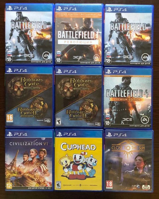 Sony PlayStation 4: Assassins Creed Изгой, Вальгала, Синдикат, Единство, Истоки, Одиссея Baldurs Gate, Blasphemous, Biohazard RE, Bloodborne GOTY