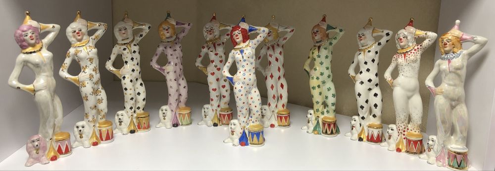 Клоуны, фарфор, Коростень