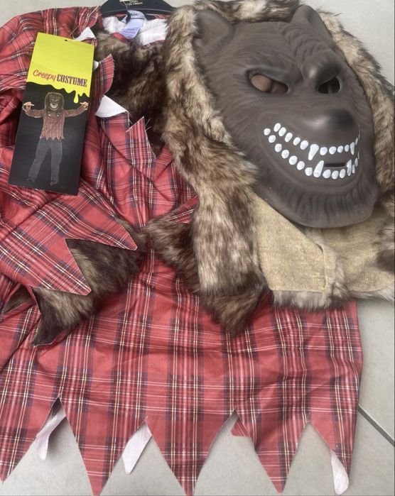 Kostium stroj przebranie roz.11/12 lat Wilkolak halloween