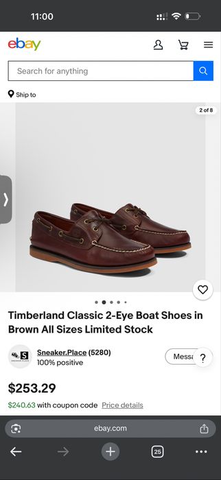 Топсайдери Timberland 2-Eye boat shoe Made in USA ( в новому стані). Мокасини, лофери, туфлі.