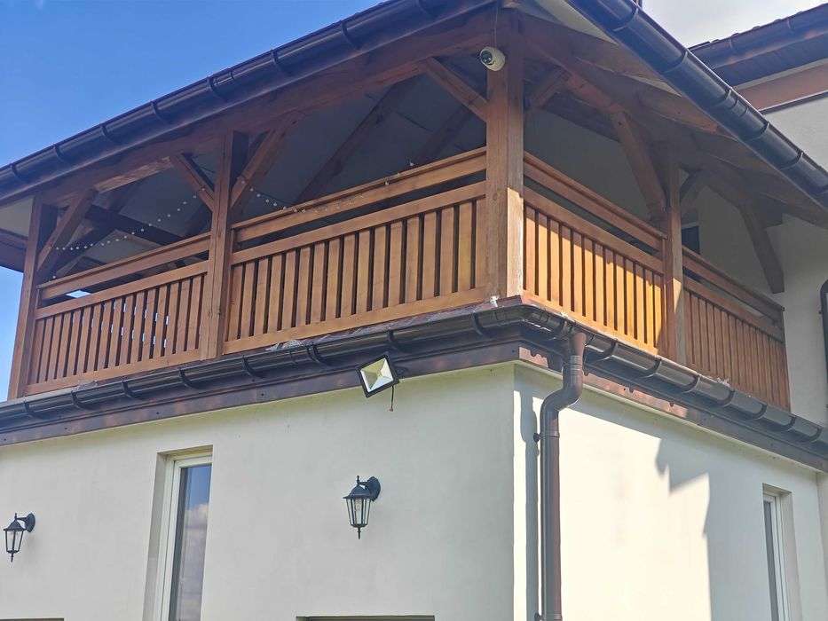 Barierka drewniana olchowa, balustrada, przesło,balkon,taras