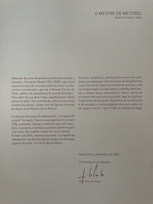 Uma homenagem ao arquitecto Fernando Távora