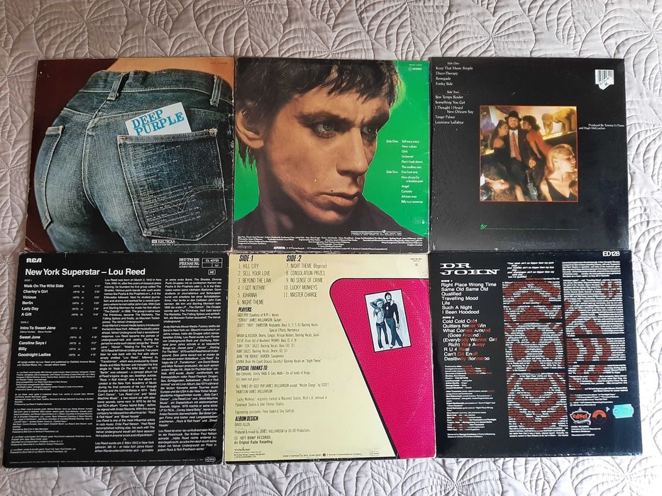 Lou Reed – Deep Purple - Iggy Pop – Dr. John - Vinil LP