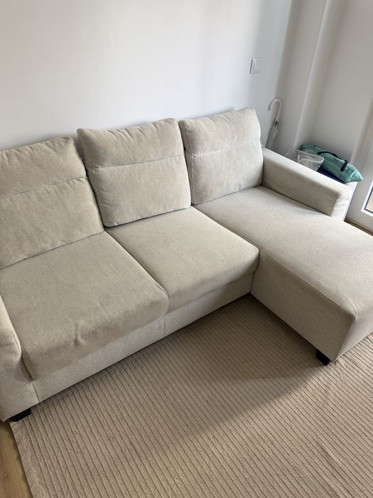 Sofá 3 lugares com chaise