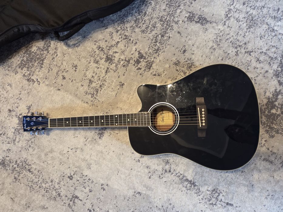 Czarna Gitara akustyk Harley Benton