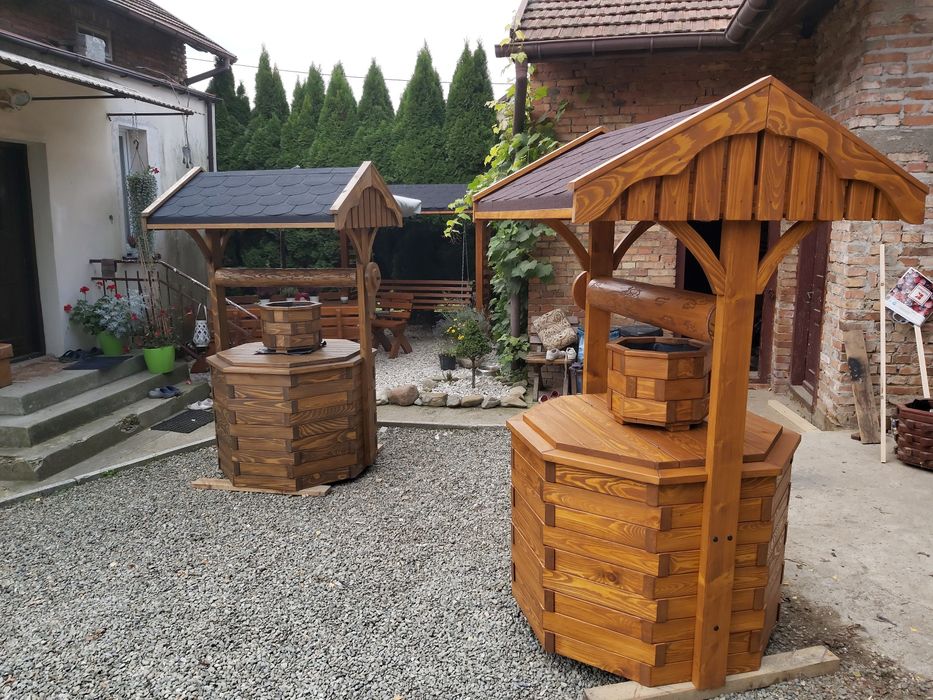 Obudowa studni drewniana