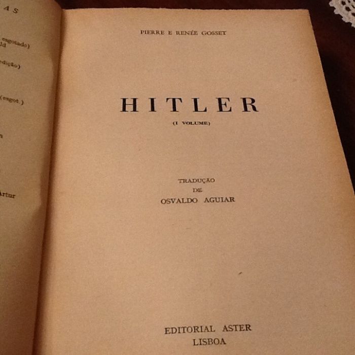 Hitler - de Pierre e Rennée Gosset - Muito Raro