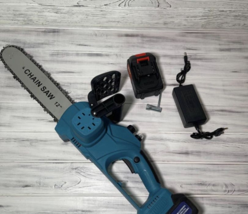 Пила Аккумуляторная 30СМ Автоматическая смазка 24В 2Ак 4А Цепная Пилка