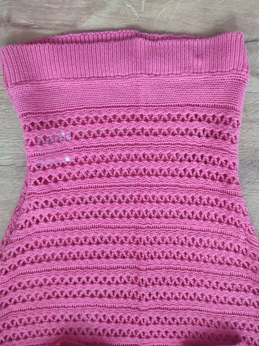 Różowy sweter z krótkim rękawem typu nietoperz,XS, Esmara