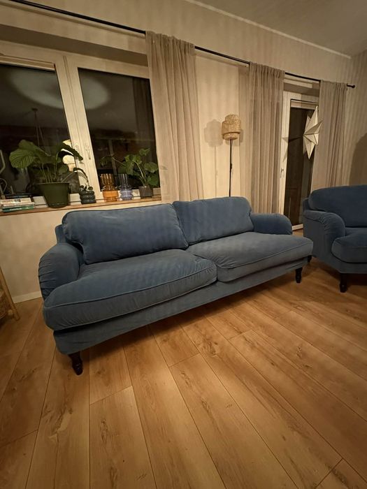 Sofa Ikea stocksund fotel, zestaw do salonu kanapa