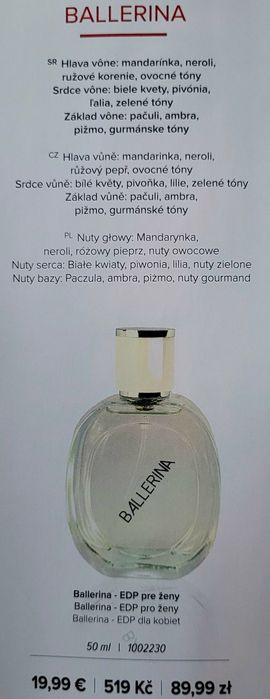 Woda perfumowana Ballerina Farmasi nowość