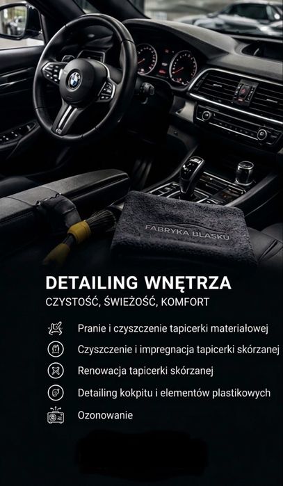 Detailing, pranie tapicerki, polerowanie lakieru, powłoki ceramiczne, folie ochronne PPF - Zabrze
