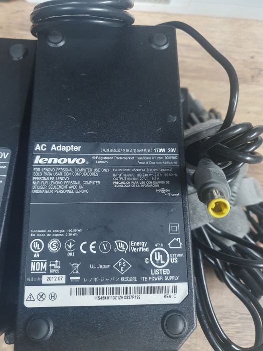 Зарядка зарядное блок питания живлення Lenovo 170w 7.9mm оригінал