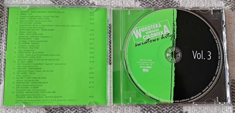 Wideoteka Dorosłego Człowieka – światowe hity (3 CD)